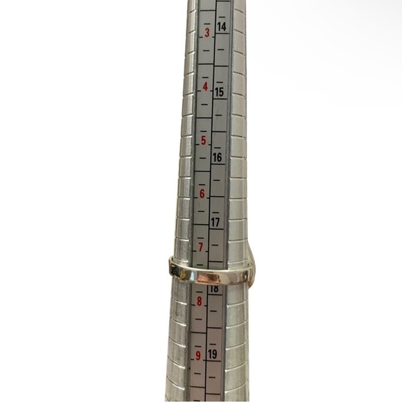 Ruby Solid Sterling Silver & Gold Ring 925 Size 7.5 - Picture 7 of 7